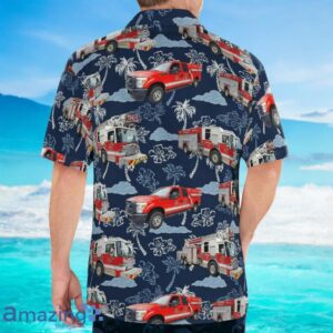 Richmond Fire Rescue Department, British Columbia, Canada Fleet Hawaiian Shirt Product Photo 4