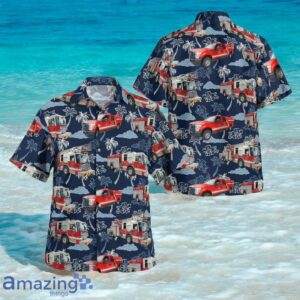 Richmond Fire Rescue Department, British Columbia, Canada Fleet Hawaiian Shirt Product Photo 1