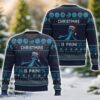 Rick and Morty, Mr. Meeseeks “Christmas Is Pain” Christmas Ugly Christmas Sweater 3D All Printed Sweater Christmas Gift