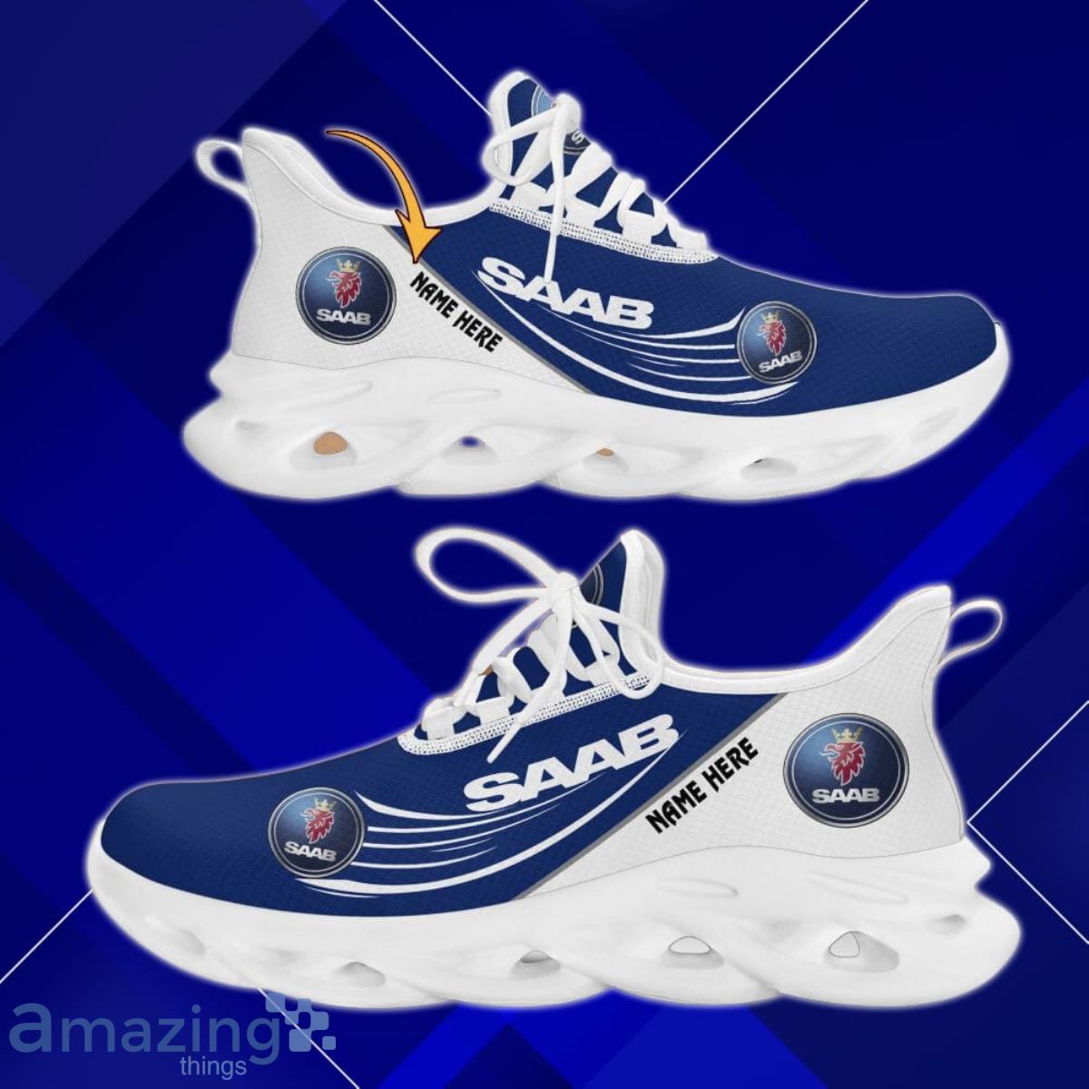 Saab Automobile Max Soul Shoes Custom Name Spcial Gift For Men And Women image Saab Automobile Max Soul Shoes Custom Name Spcial Gift For Men And Women Product Photo 2
