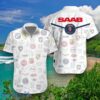 Saab Hawaiian Shirt Style Gift For Men And Women