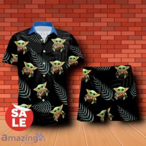 Samuel Adams Baby Yoda Hug Hawaiian Shirt & Short Product Photo 1