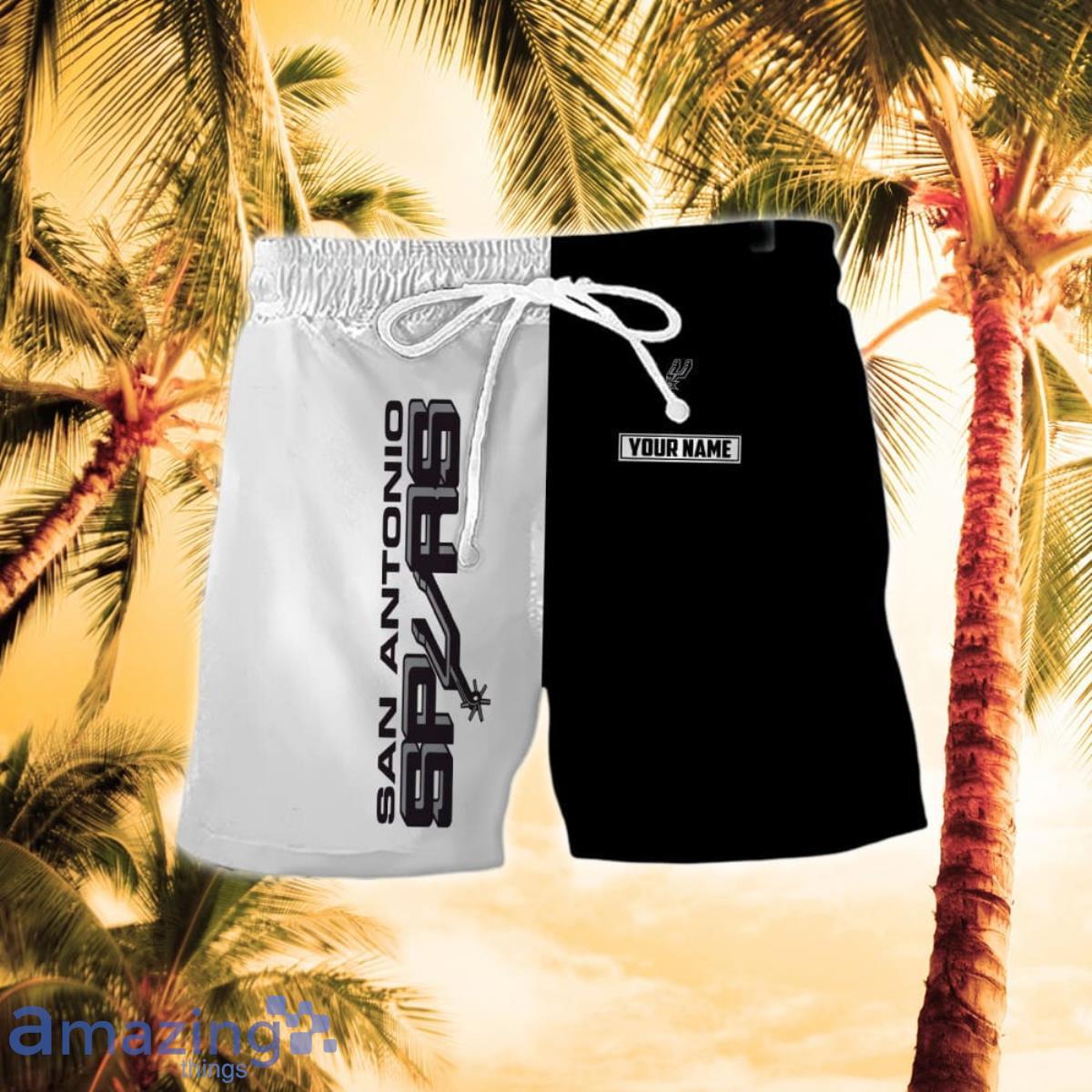 San Antonio Spurs Combo Hawaiian Shirt And Short Unique Gift image San Antonio Spurs Combo Hawaiian Shirt And Short Unique Gift Product Photo 2