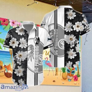 SC Freiburg Combo Hawaiian Shirt And Short Impressive Gift Product Photo 1