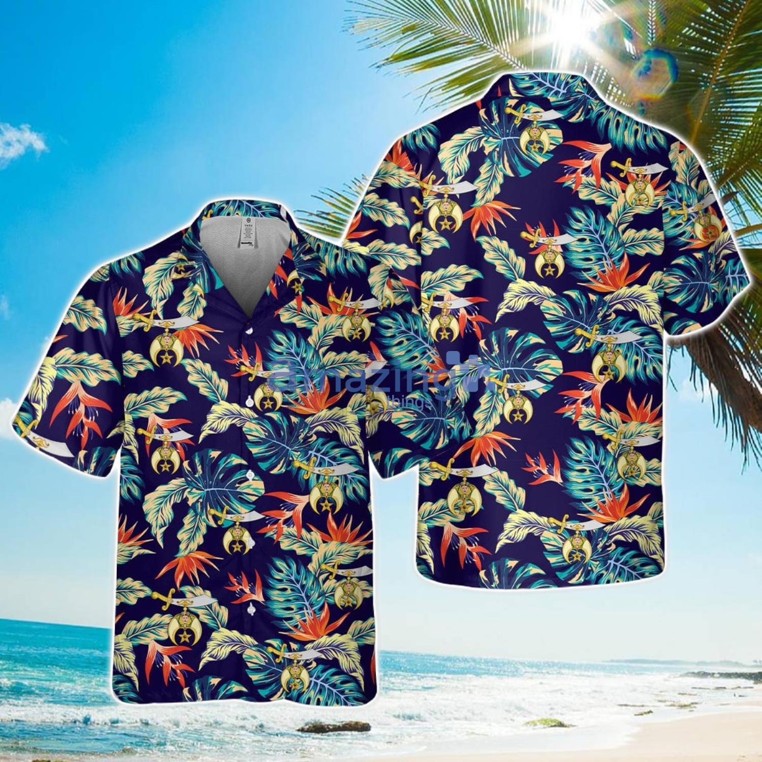 Shriners Pocket Hawaiian Shirt Summer Holiday Gift image Shriners Pocket Hawaiian Shirt Summer Holiday Gift Product Photo 1