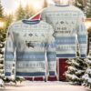 Sikorsky H-60 H60 AOP Aircraft Ugly Christmas Sweater Christmas Gift Veteran Light Blue Color