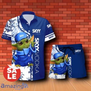 SKYY Vodka Baby Yoda Hawaiian Shirt & Short Product Photo 1