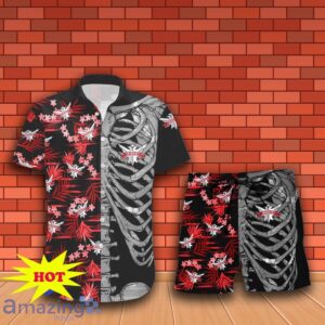 Smirnoff Vodka Button Skeleton Hawaiian Shirt And Short Gift Ideas For Men Women Product Photo 2
