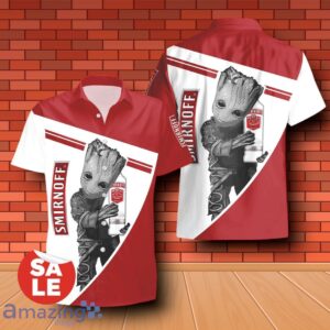 Smirnoff Vodka Groot Hug Combo Hawaiian Shirt & Shorts 3D Design For Men Women Product Photo 1
