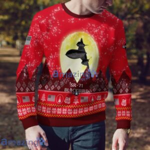 SR 71 Blackbird SR71 Aircraft Moonlight Red Color Ugly Christmas Sweater Christmas Gift image SR-71 Blackbird SR71 Aircraft Moonlight Red Color Ugly Christmas Sweater Christmas Gift Product Photo 4