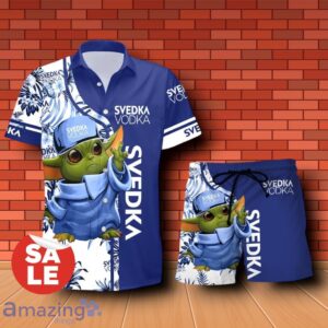Svedka Vodka Baby Yoda Hawaiian Shirt & Short Product Photo 1