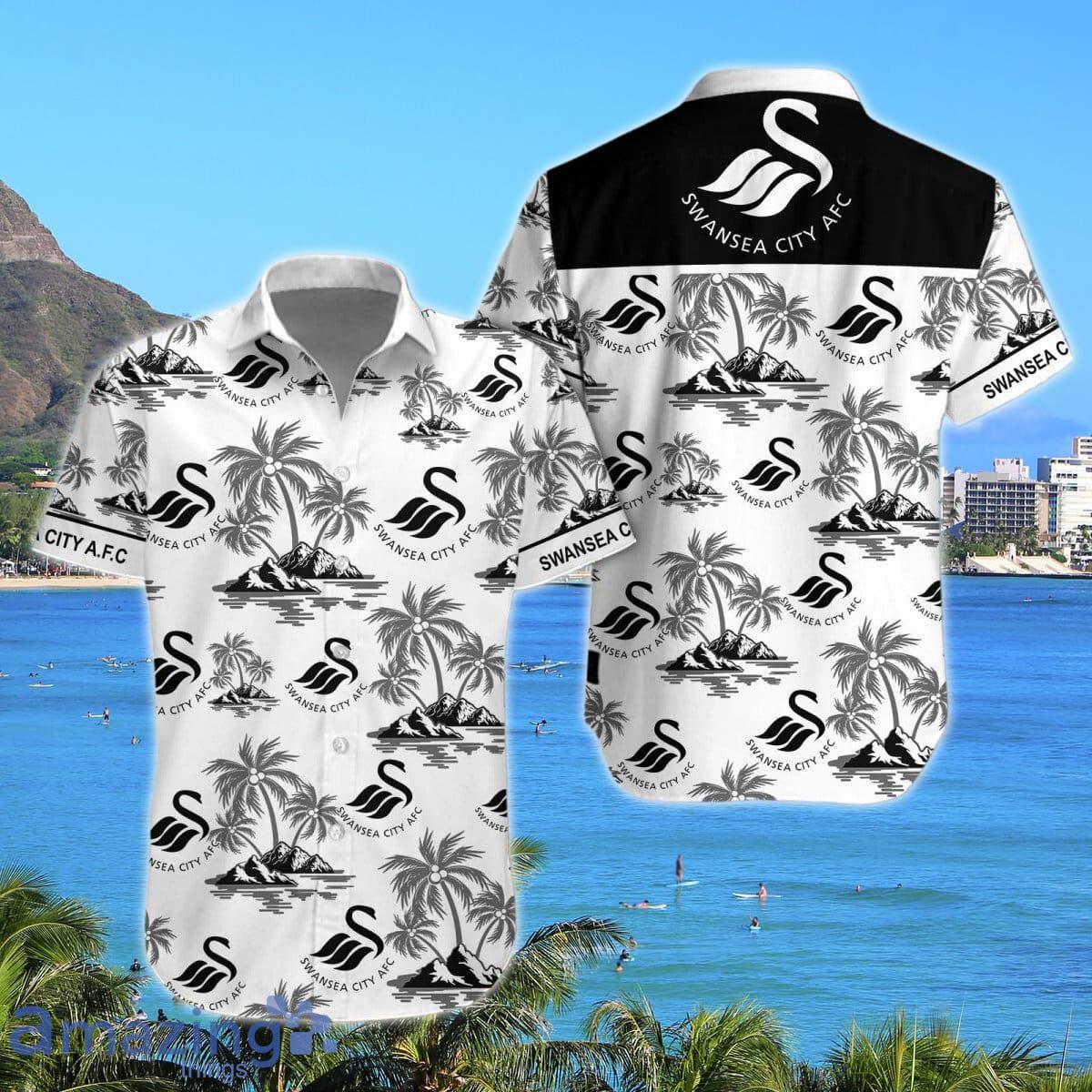 Swansea City Combo Hawaiian Shirt And amp; Short Best Gift For Men And Women image Swansea City Combo Hawaiian Shirt And amp; Short Best Gift For Men And Women Product Photo 1