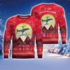 T-33 Shooting Star T33 Aircraft Moonlight Red Color Ugly Christmas Sweater Christmas Gift