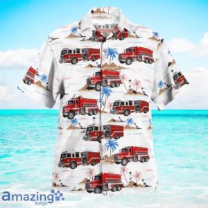 Schererville, Indiana, Lake Hills Fire Department Hawaiian Shirt image Schererville, Indiana, Lake Hills Fire Department Hawaiian Shirt Product Photo 3