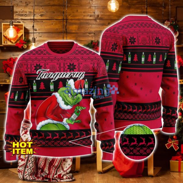 Tanqueray Grinch Hug Logo Ugly Christmas Sweater Christmas Gift For Men And Women Product Photo 1