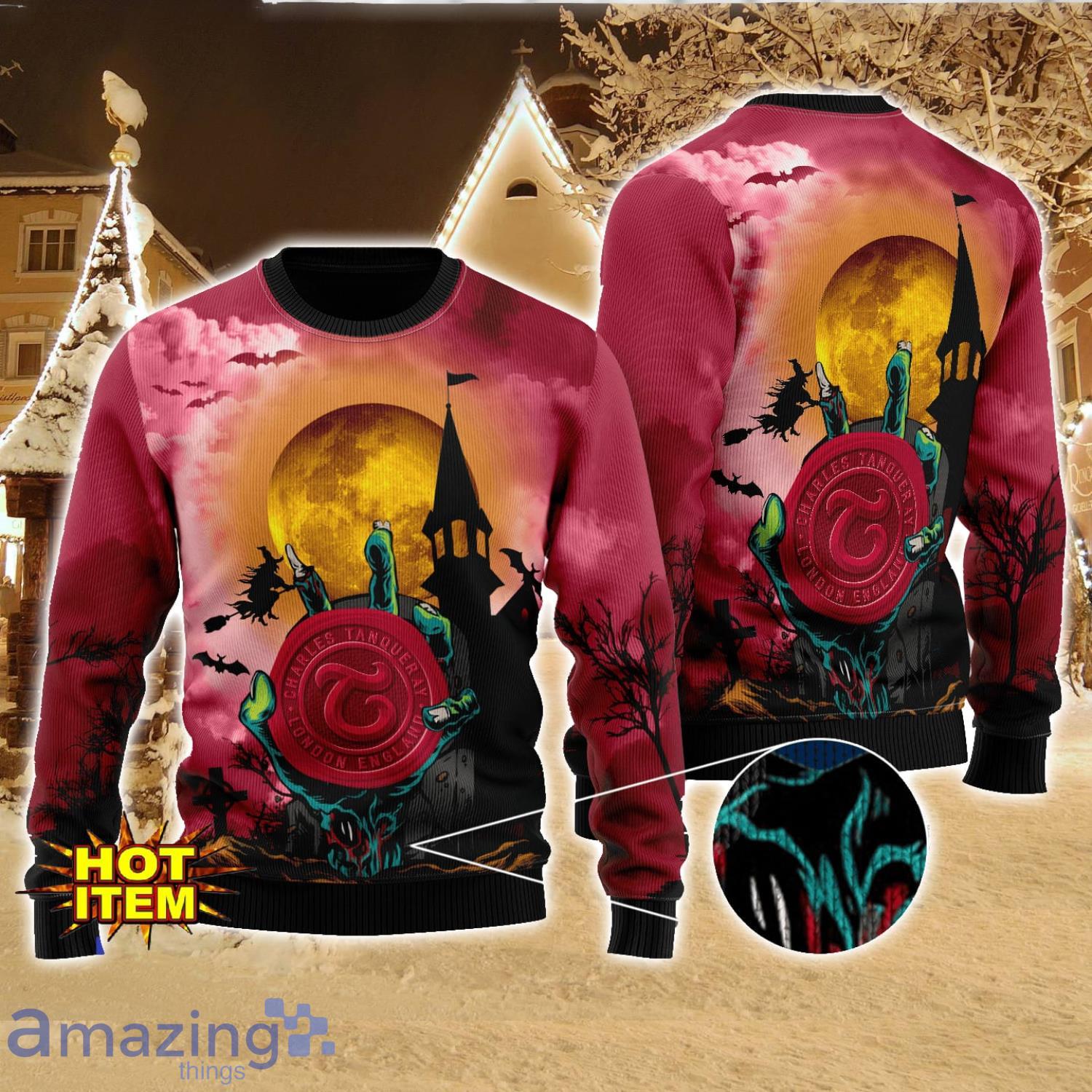 Tanqueray Halloween 3D Sweater Halloween Gift For Men And Women image Tanqueray Halloween 3D Sweater Halloween Gift For Men And Women Product Photo 1