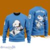Tennessee Titans NFL Snoopy Happy Custom Name Christmas Ugly Sweater 3D