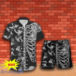 Tequila Patron Button Skeleton Hawaiian Shirt And Short Gift Ideas For Men Women Product Photo 2