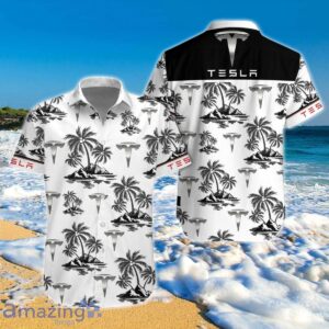 Tesla Hawaiian Shirt And Short Impressive Gift Product Photo 1