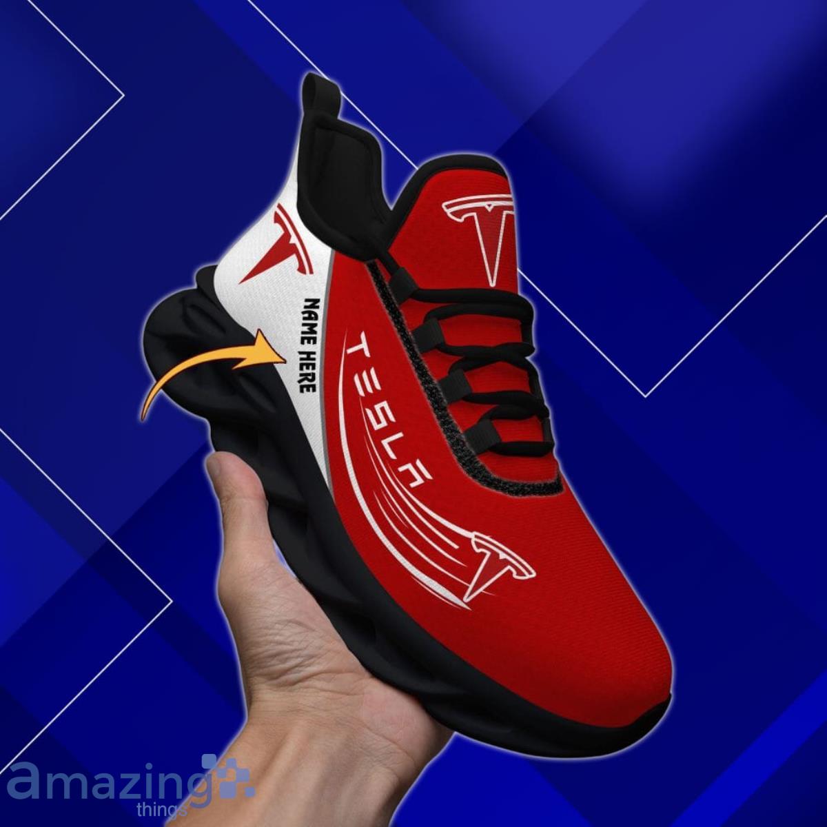 Tesla Max Soul Shoes Custom Name Spcial Gift For Men And Women image Tesla Max Soul Shoes Custom Name Spcial Gift For Men And Women Product Photo 3
