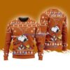 Texas Longhorns NCAA Football Snoopy And Woodstock Personzalized Christmas Ugly Sweater 3D