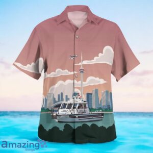 Toronto, Ontario, Canada, Toronto Police Marine Unit Hawaiian Shirt Product Photo 3