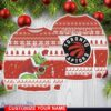 Toronto Raptors Grinch With Logo Ugly Christmas Sweater Custom Name For Fans
