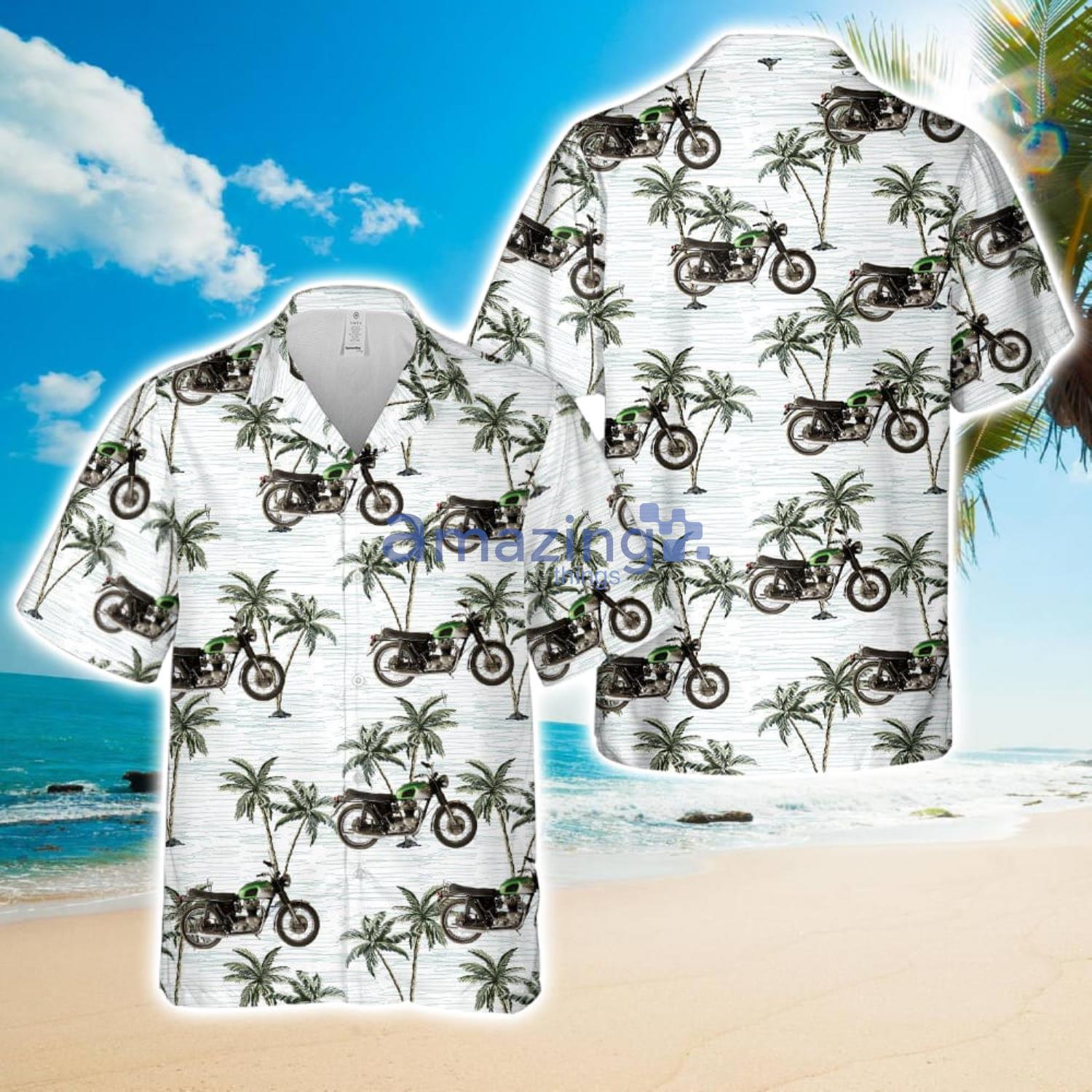 Triumph 1968 TR6 Tiger 650 Hawaiian Shirt Summer Holiday Gift image Triumph 1968 TR6 Tiger 650 Hawaiian Shirt Summer Holiday Gift Product Photo 1