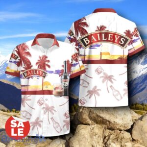 Tropical Beach Palm Tree Baileys Irish Cream Hawaiian Shirt & Short Product Photo 2