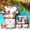 Tropical Beach Palm Tree Baileys Irish Cream Hawaiian Shirt & Short