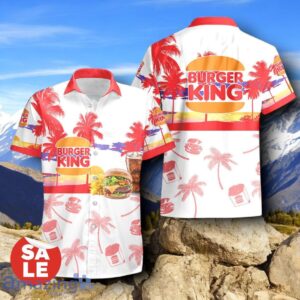 Tropical Beach Palm Tree Burger King Hawaiian Shirt & Short Product Photo 2