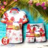 Tropical Beach Palm Tree Burger King Hawaiian Shirt & Short