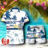 Tropical Beach Palm Tree Busch Latte Beer Hawaiian Shirt & Short