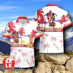 Tropical Beach Palm Tree Captain Morgan Hawaiian Shirt & Short Product Photo 2