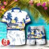 Tropical Beach Palm Tree Corona Extra Beer Hawaiian Shirt & Short