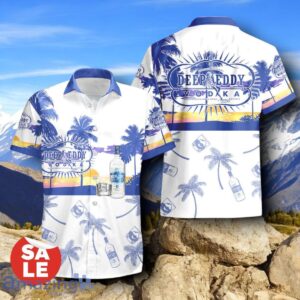 Tropical Beach Palm Tree Deep Eddy Vodka Hawaiian Shirt & Short Product Photo 2