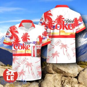 Tropical Beach Palm Tree Diet Coke Hawaiian Shirt & Short Product Photo 2