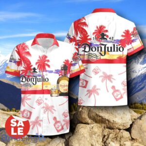 Tropical Beach Palm Tree Don Julio Hawaiian Shirt & Short Product Photo 2