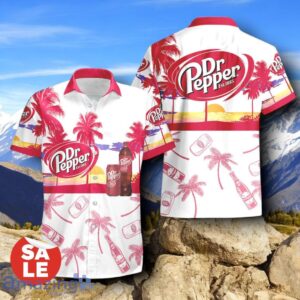Tropical Beach Palm Tree Dr Peppers Hawaiian Shirt & Short Product Photo 2