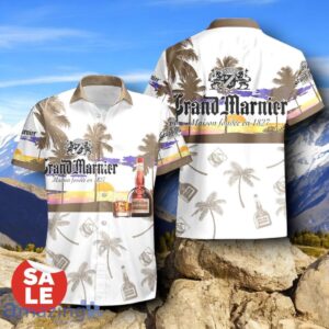 Tropical Beach Palm Tree Grand Marnier Hawaiian Shirt & Short Product Photo 2