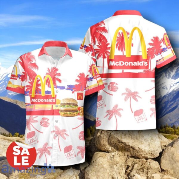 Tropical Beach Palm Tree McDonald's Hawaiian Shirt & Short Product Photo 2