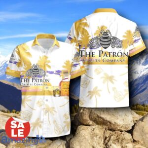 Tropical Beach Palm Tree Patron Tequila Hawaiian Shirt & Short Product Photo 2