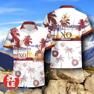Tropical Beach Palm Tree Remy Martin Hawaiian Shirt & Short image Tropical Beach Palm Tree Remy Martin Hawaiian Shirt & Short Product Photo 2