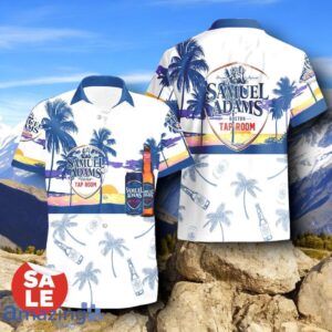 Tropical Beach Palm Tree Samuel Adams Hawaiian Shirt & Short Product Photo 2