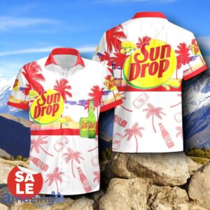 Tropical Beach Palm Tree Sun Drop Hawaiian Shirt & Short image Tropical Beach Palm Tree Sun Drop Hawaiian Shirt & Short Product Photo 2