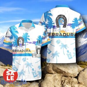 Tropical Beach Palm Tree Tequila Herradura Hawaiian Shirt & Short image Tropical Beach Palm Tree Tequila Herradura Hawaiian Shirt & Short Product Photo 2