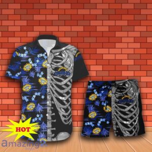 Twisted Tea Button Skeleton Hawaiian Shirt And Short Gift Ideas For Men Women Product Photo 2