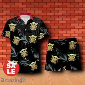 Twix Baby Yoda Hug Hawaiian Shirt & Short Product Photo 2