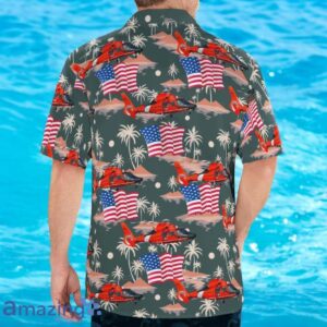 US Coast Guard Aerospatiale MH-65D Dolphin (SA-366G-1) Independence Day Hawaiian Shirt Product Photo 2