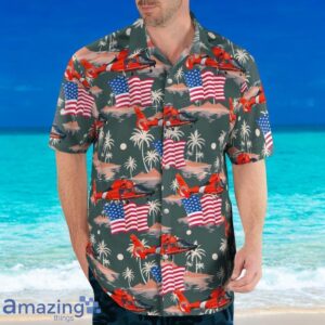US Coast Guard Aerospatiale MH-65D Dolphin (SA-366G-1) Independence Day Hawaiian Shirt Product Photo 4